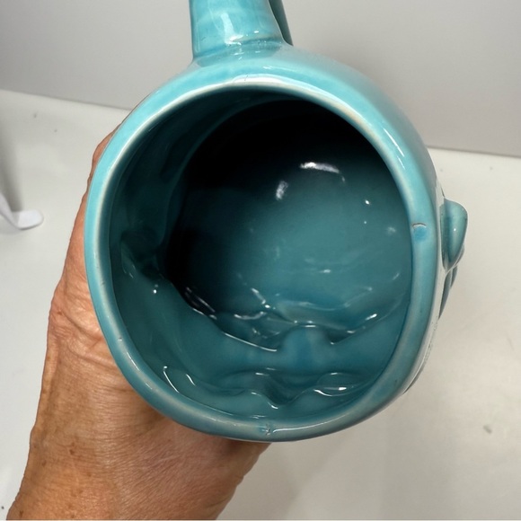 Meritage Turquoise Stoneware Buddha Mug - Picture 3 of 6